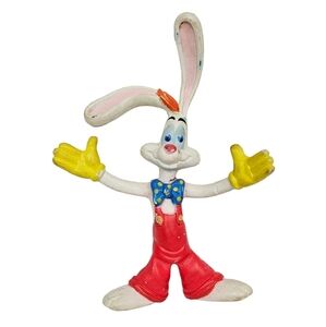 Vintage Disney Who Framed Roger Rabbit Bendable Bendy Poseable PVC 6" Figure K37